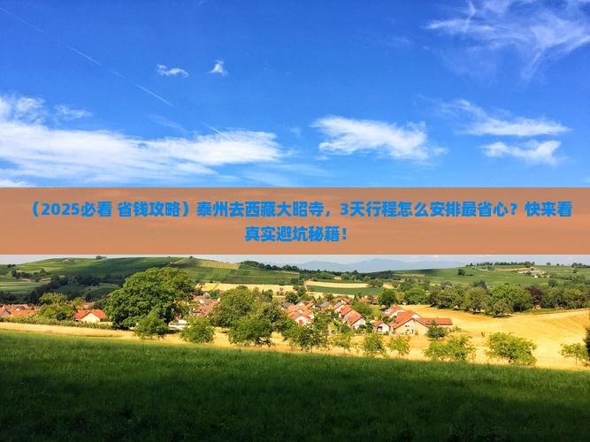 泰州去西藏大昭寺旅行社