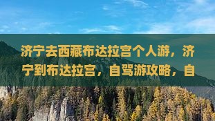 济宁去西藏布达拉宫个人游