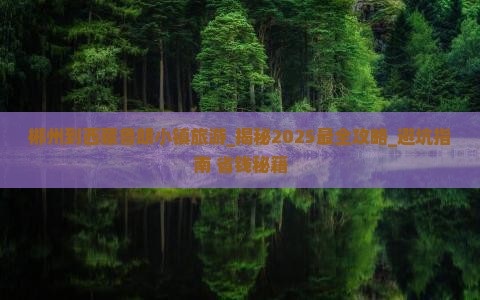 郴州到西藏鲁朗小镇旅游
