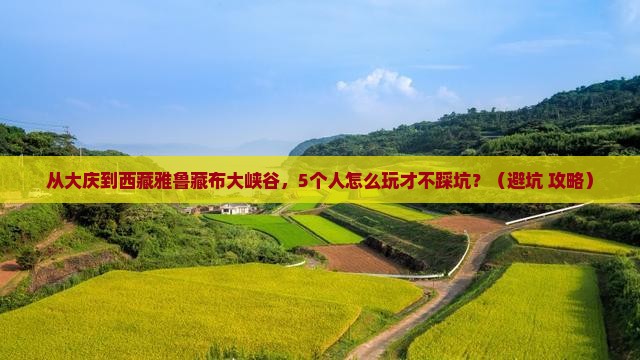 大庆到西藏雅鲁藏布大峡谷团体旅游