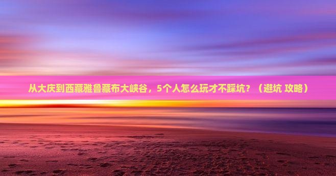 大庆到西藏雅鲁藏布大峡谷团体旅游