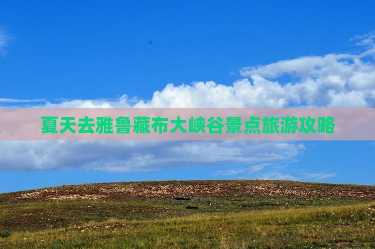 夏天去西藏雅鲁藏布大峡谷景点