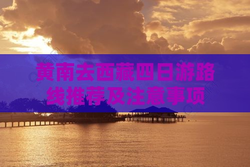 黄南去西藏四日游