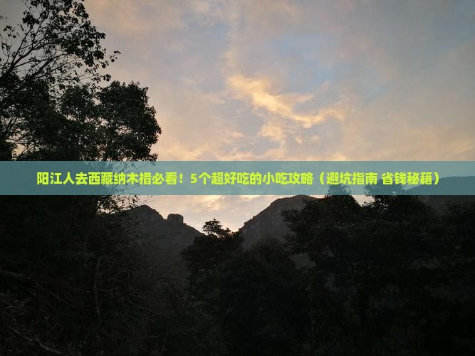 阳江去西藏纳木措旅游小吃