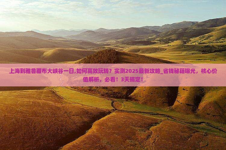 上海到西藏雅鲁藏布大峡谷一日