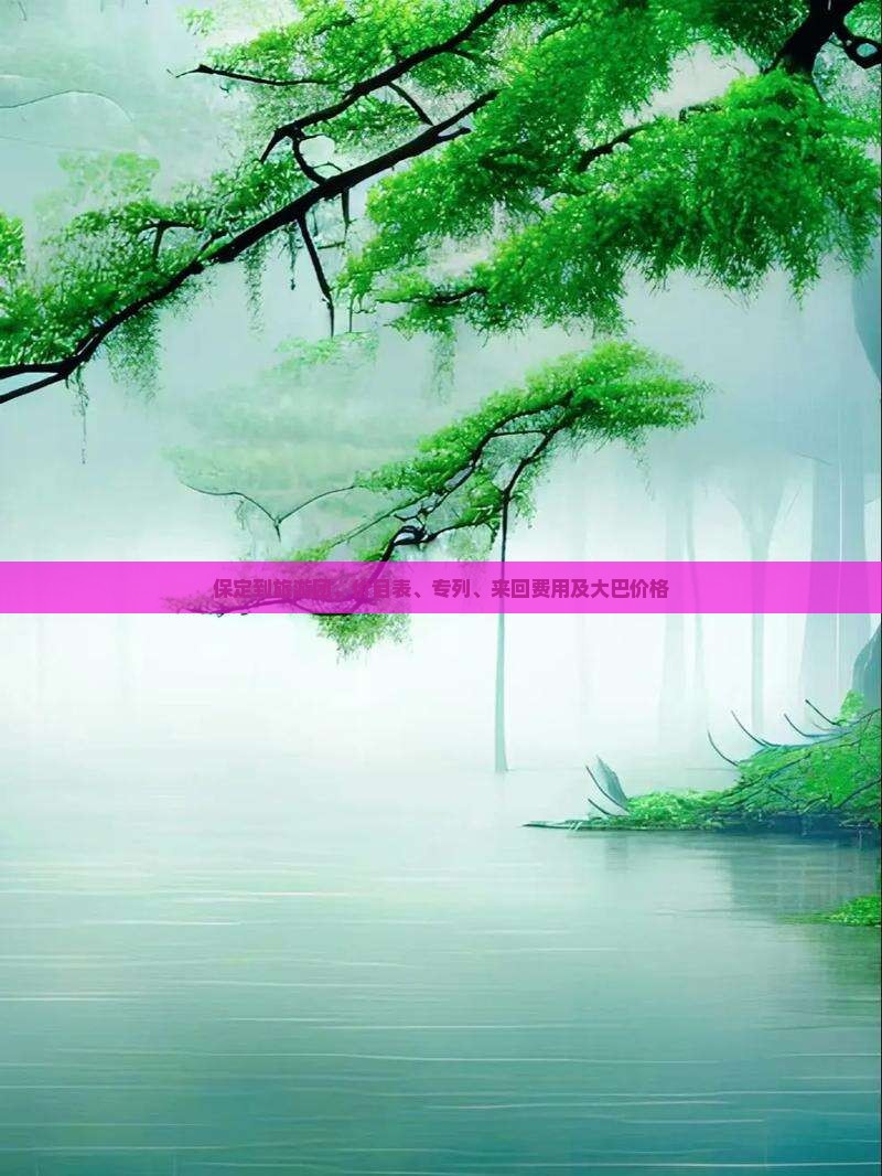 保定到西藏旅游