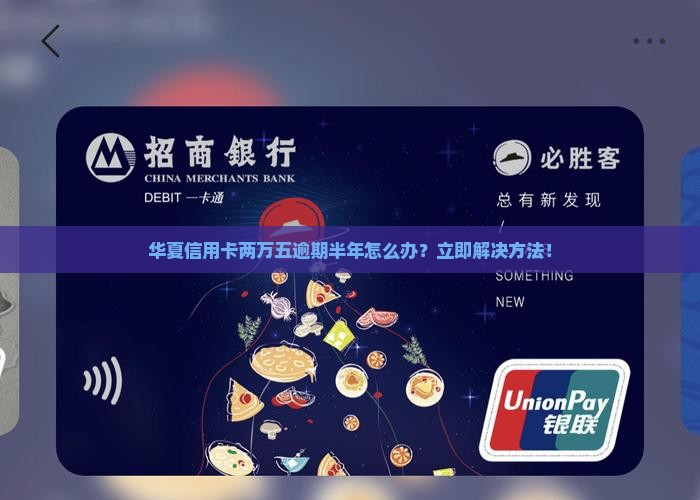 华夏信用卡两万五逾期半年怎么办