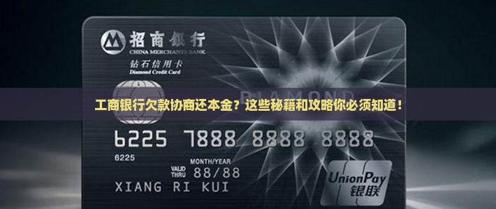 工商银行欠款协商还本金的流程和条件