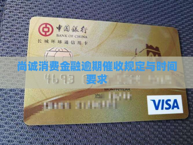 尚诚消费金融逾期催收时间要求