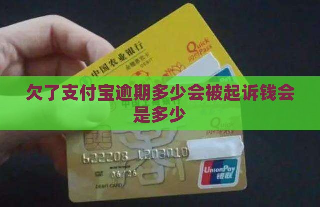 欠了支付宝100块钱会被起诉吗
