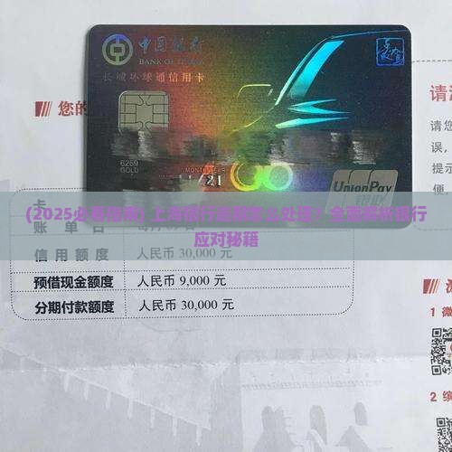 有上海银行逾期的怎么处理