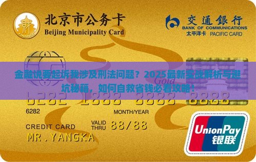 招联金融说要起诉我刑法问题如何处理