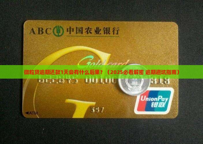 微粒贷逾期还款1天会有什么后果