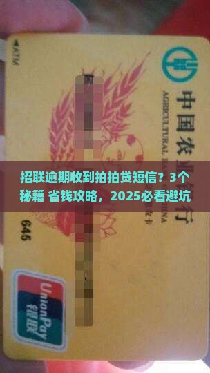 招联逾期拍拍贷发信息怎么办