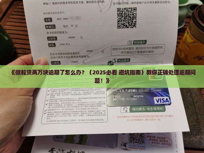 微粒贷两万块逾期如何处理
