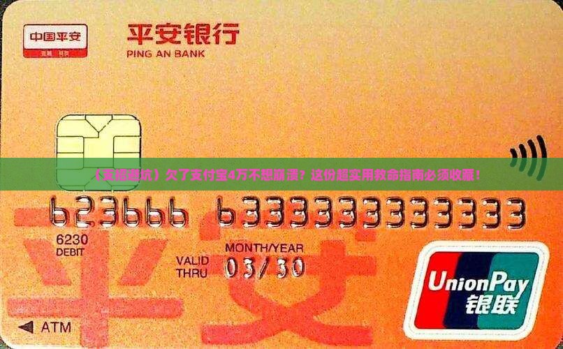 欠了支付宝4万怎么办