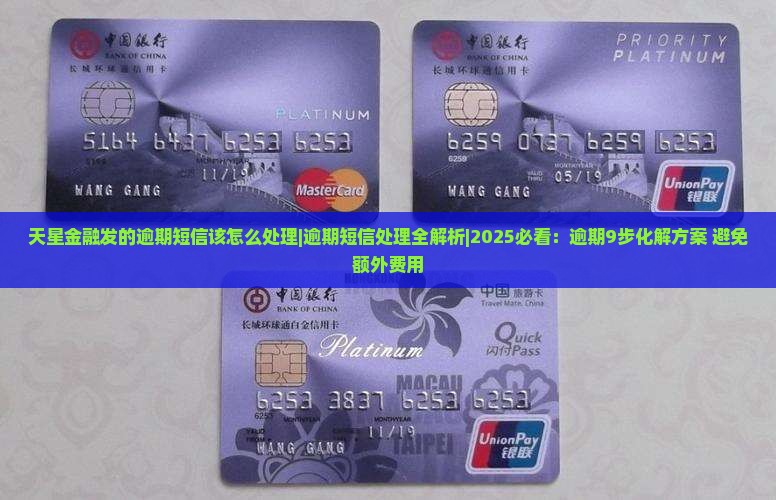 天星金融发的逾期短信该怎么处理