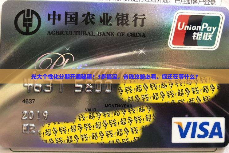 光大同意个性化分期服务开通