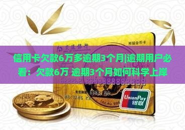 信用卡欠款6万多逾期3个月应该怎么处理