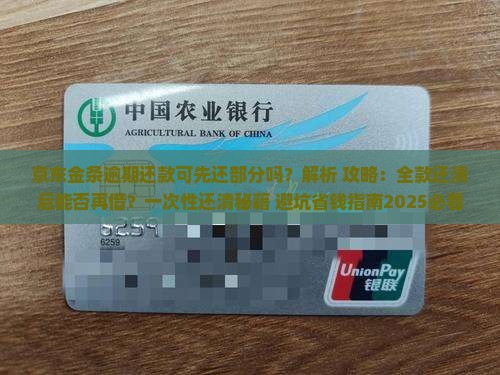 京东金条逾期还款可先还部分吗