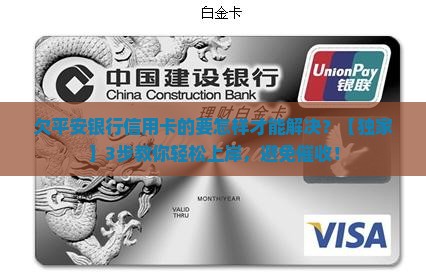 欠平安银行信用卡的要怎样才能解决