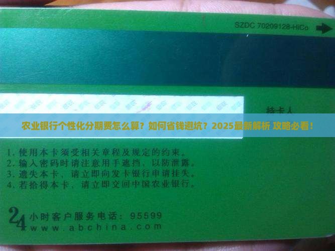 农业银行个性化分期费有哪些