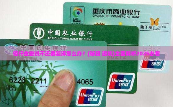 佰仟金融说不还要起诉怎么办