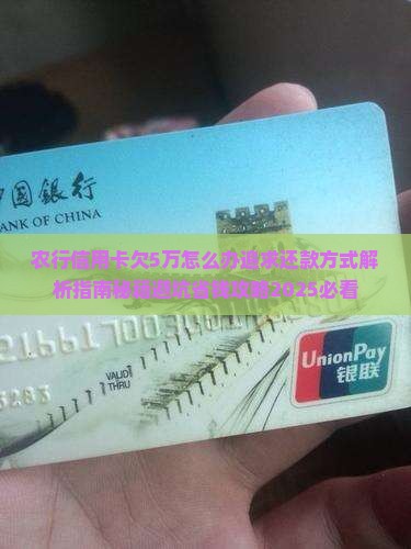 农行信用卡欠5万怎么办追求还款方式