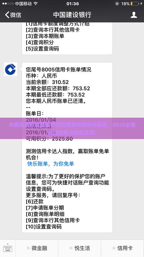 中原消费停息挂账怎么申请流程是什么