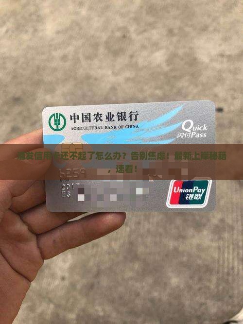 浦发信用卡还不起了怎么办