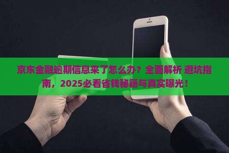 京东金融逾期发的信息如何处理