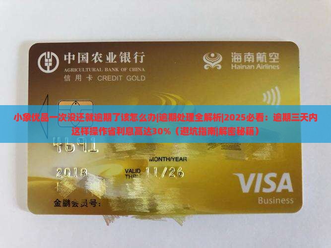 小象优品一次没还就逾期了该怎么办