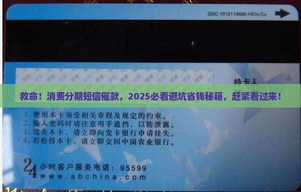 消费分期欠款严重逾期短信怎么办