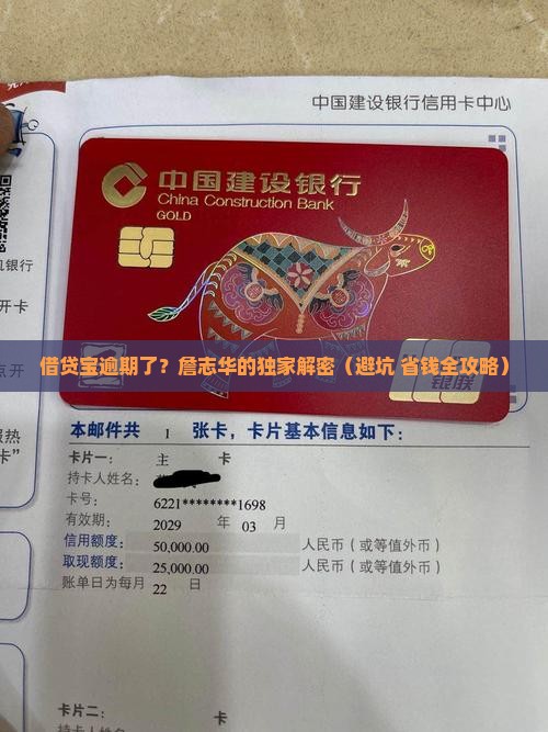 借贷宝逾期怎么处理詹志华