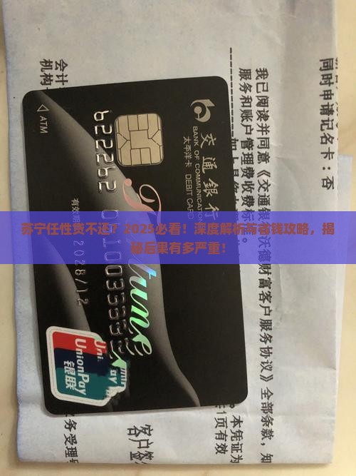苏宁任性贷不还会有什么影响