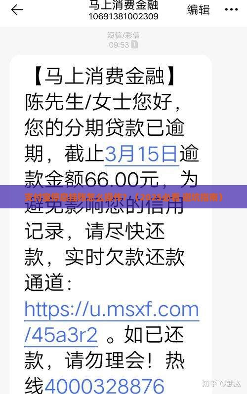 支付宝停息挂账怎么操作的