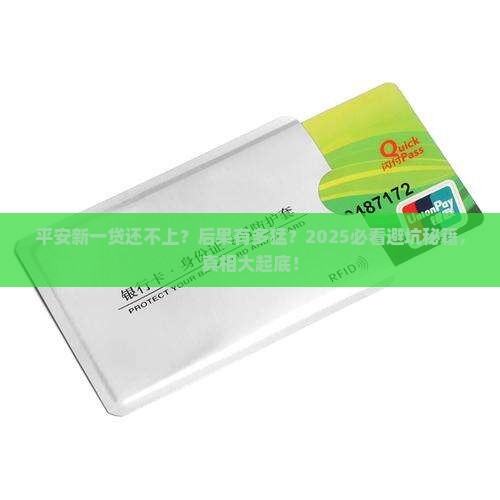 平安银行新一贷贷款还不上后果会有哪些