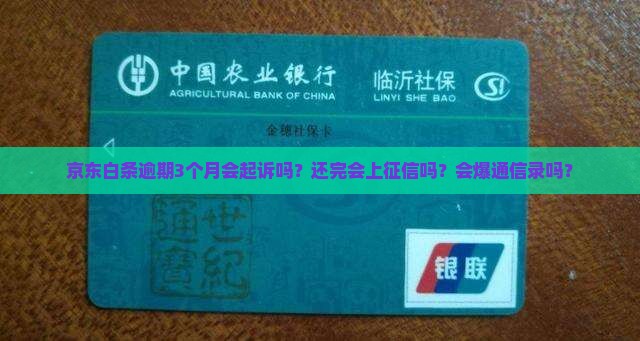 京东白条逾期3个月