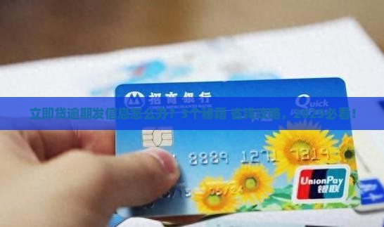 立即贷逾期发信息应该怎么处理