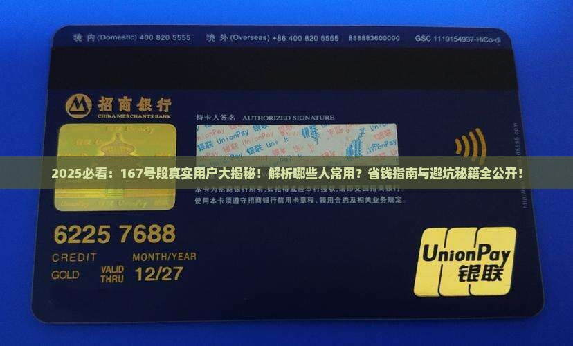 167号段一般什么人用