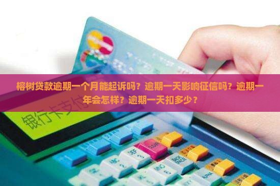 榕树贷款逾期一个月能起诉吗