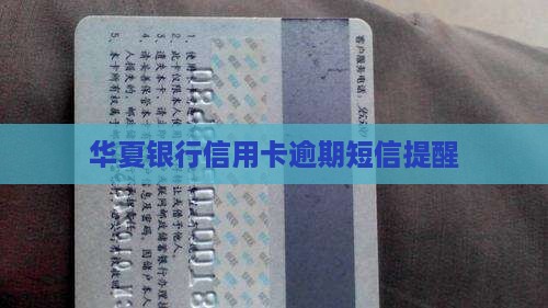 华夏信用卡逾期不停发信息