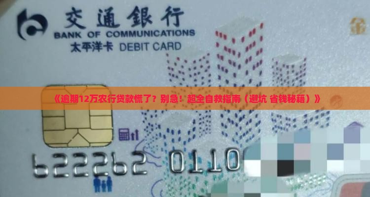 农业银行逾期12万贷款怎么办