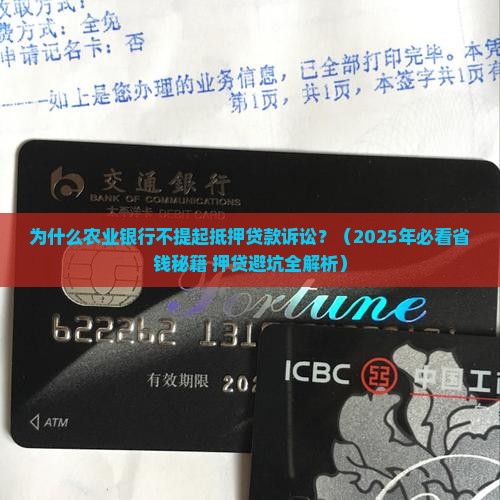 抵押贷款农业银行不起诉