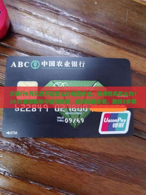 欠银行6万元还不起怎么办处理方式