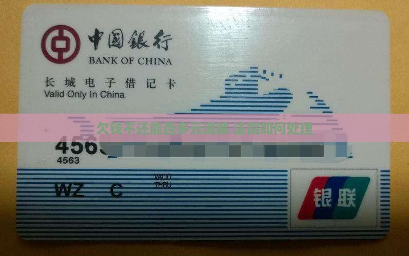 欠钱不还能多元调解吗法院如何处理