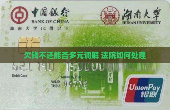 欠钱不还能多元调解吗法院如何处理