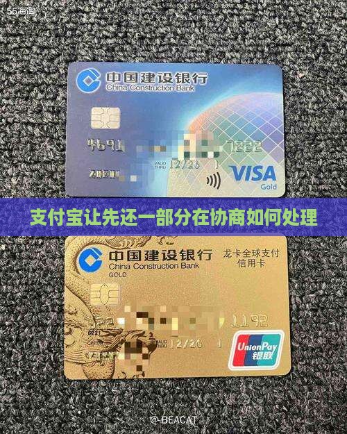 支付宝让先还一部分在协商如何处理