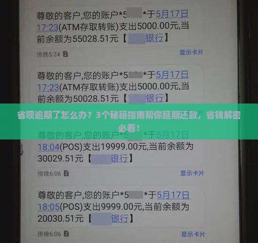 省呗逾期怎么协商延期还款