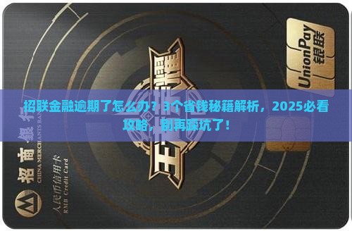 招联金融逾期了怎么办提前还款方法